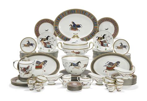 hermes china set horses|Hermes plate collection.